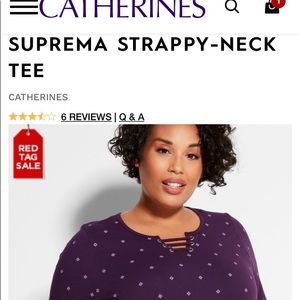 ♥️ Catherine’s Suprema Strappy-Neck shirt